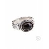 Stříbrný prsten se smoky quartz - Velikost 9 - Ag 925/1000 - Shablool