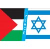 Vlajka PEACE - IZRAEL a PALESTINA