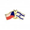 Odznak - Izrael + Česká republika - GOLD