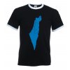 Tričko - Izrael mapa - modrá