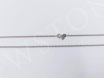 Stříbrný řetízek - jemný valis 2,7 g, délka 42 cm, Ag 925/1000+Rh