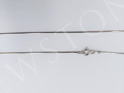 Stříbrný řetízek- snake hranatý 2,3 g, délka 42 cm, Ag 925/1000+Rh