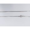 Stříbrný řetízek- snake hranatý 1,9 g, délka 42 cm, Ag 925/1000+Rh