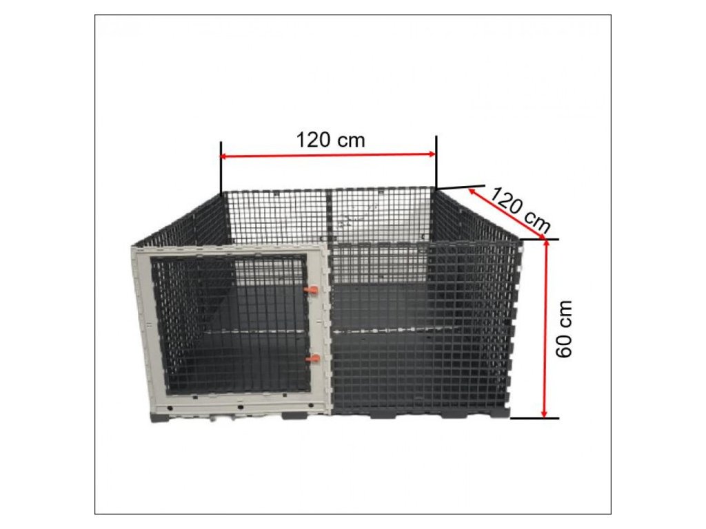 Leganest járóka 120x120x60 cm - Tágas és biztonságos otthon kedvencei számára
