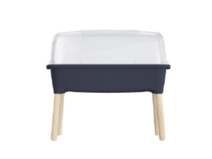 Ültetőgép RESPANA PLANTER WOOD HIGH készlet antracit 78 cm