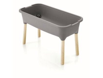Ültetőgép RESPANA PLANTER WOOD MAGAS szürke kő 78 cm