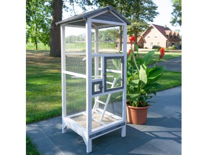 Madárház - M-es méret - szürke, 72 x 60 x 167 cm