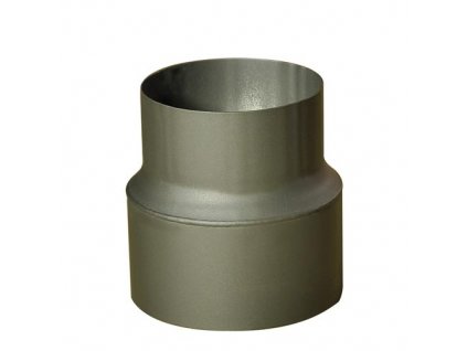 Cső alakú füstcső szűkíto 125/120 mm (h.160 mm), 1,5 mm, fekete