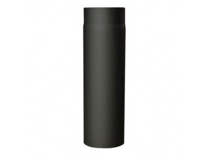 Füstcső nyílással 130 mm/250, 1,5 mm, fekete
