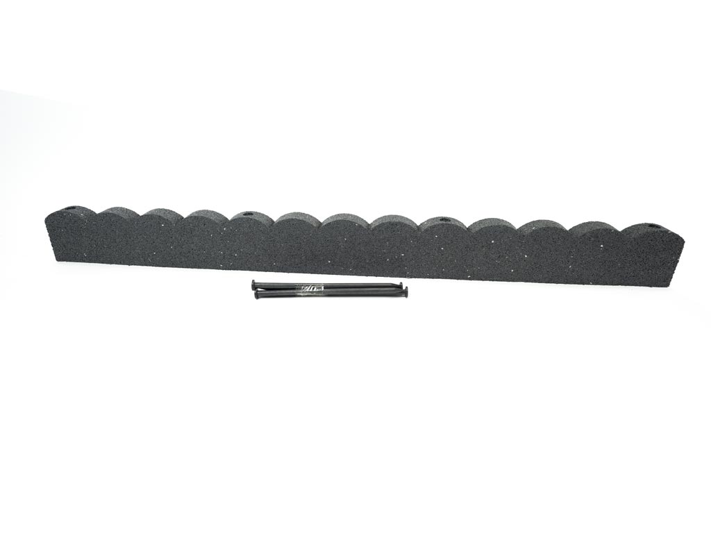 Multy home Kerti szegély Scalloped szürke 120 cm, gumi (szögekkel együtt)