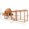 COPENHAGEN DELUXE fából készült maxi tyúkól, 3100x1500x800 mm