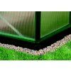 Üvegház VITAVIA URANUS 6700 PC 6 mm zöld színű  + horganyzott alap VITAVIA URANUS 6700 zöld színű
