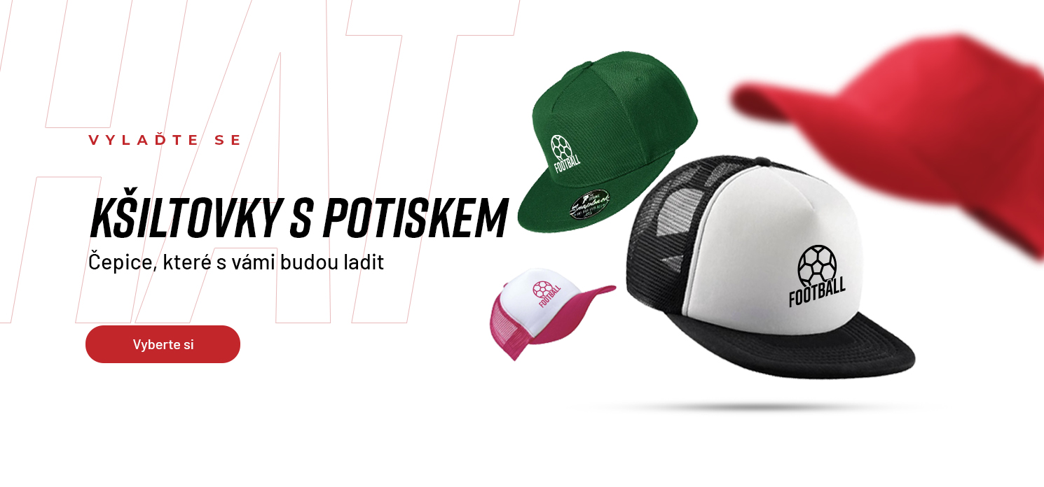 Kšiltovky s potiskem