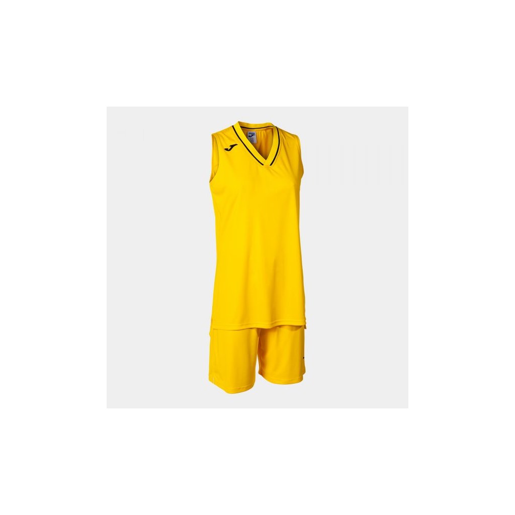 Dámský basketbalový  dres + trenýrky Joma Atlanta - žlutá/černá