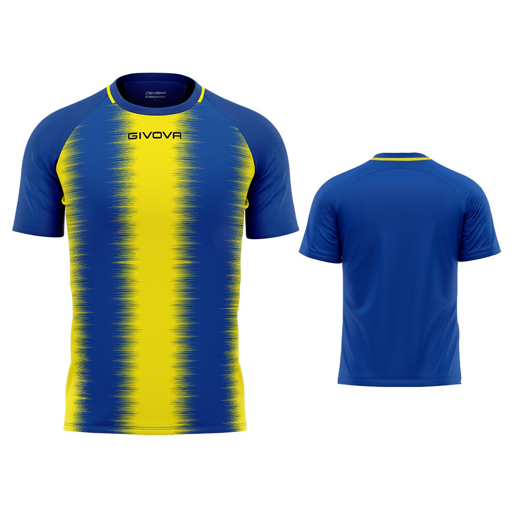 Sportovní dres Givova Stripe - modrá/žlutá