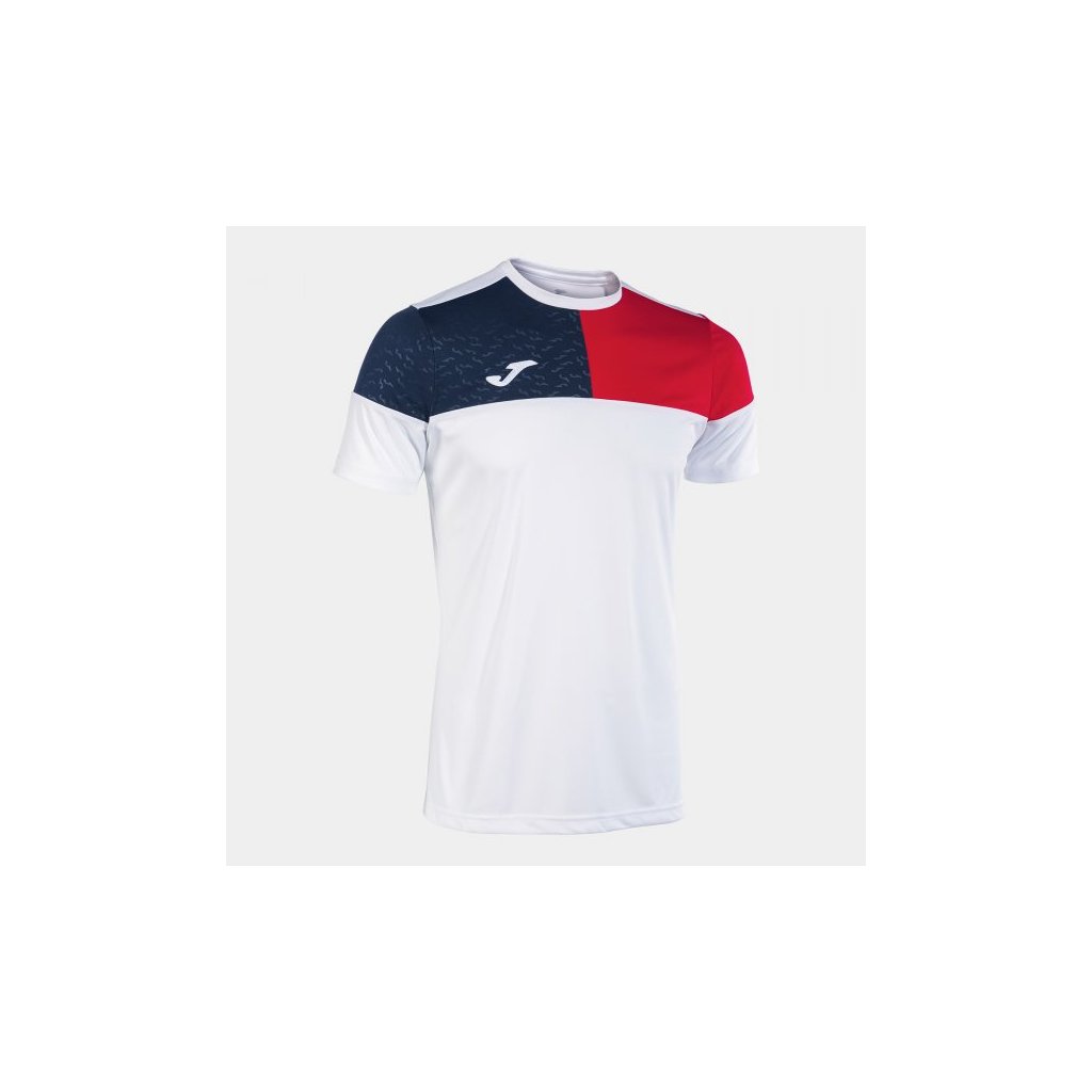 Sportovní dres Joma Crew V - bílá/červená/tmavě modrá