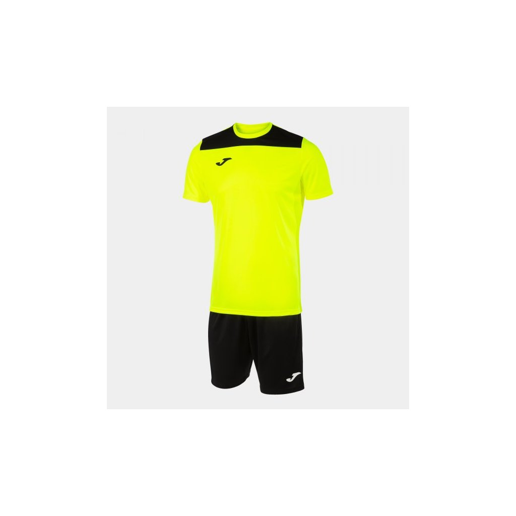 Sportovní dres + trenýrky Joma Phoenix II - fluo žlutá/černá