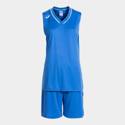 Dámský basketbalový dres + trenýrky Joma Atlanta - modrá/bílá (Velikost 2XL)