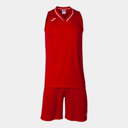 Basketbalový  dres + trenýrky Joma Atlanta - červená/bílá