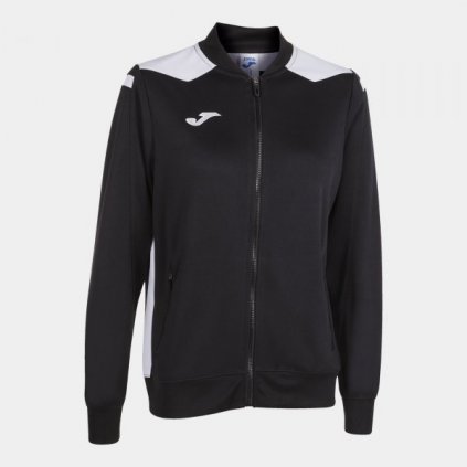 Dámská sportovní mikina se zipem Joma Championship VI - černá/bílá (Velikost 2XL)