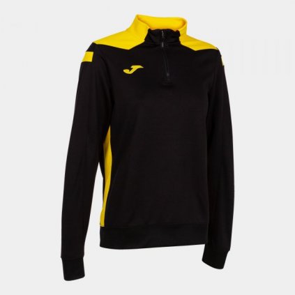Dámská sportovní mikina s 1/2 zipem Joma Championship VI - černá/žlutá (Velikost 2XL)