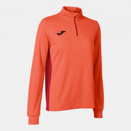 Dámská sportovní mikina s 1/2 zipem Joma Winner II - fluo oranžová (Velikost L)