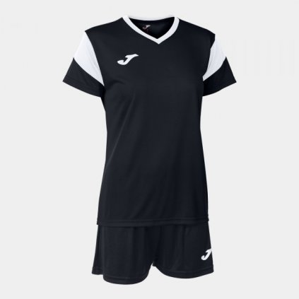 Dámský sportovní dres + trenýrky Joma Phoenix - černá/bílá