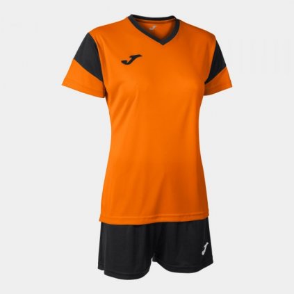 Dámský sportovní dres + trenýrky Joma Phoenix - oranžová/černá