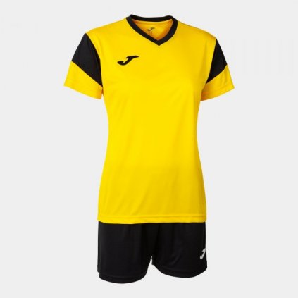 Dámský sportovní dres + trenýrky Joma Phoenix - žlutá/černá