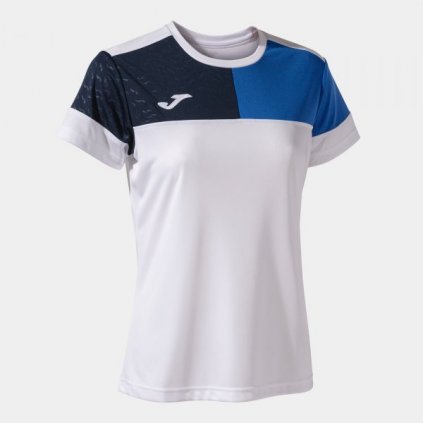 Dámský sportovní dres Crew V - bílá/modrá/tmavì modrá (Velikost 2XL)