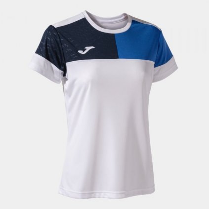 Dámský sportovní dres Crew V - bílá/modrá/tmavě modrá