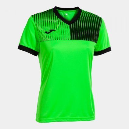 Dámský sportovní dres Eco Supernova - fluo zelená/černá (Velikost 2XS)