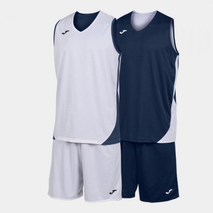 Basketbalový  dres + trenýrky Joma Kansas - tmavě modrá/bílá