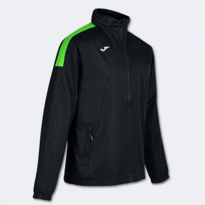 Sportovní bunda do deště Joma Trivor - černá/fluo zelená