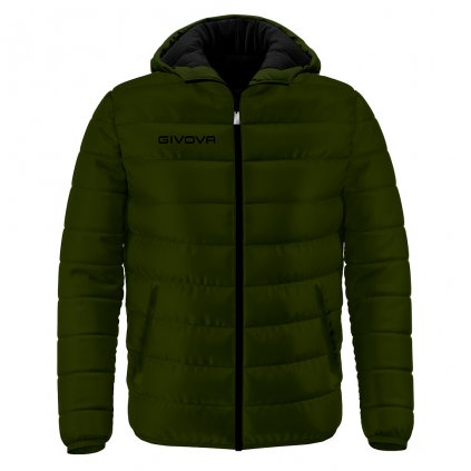 Zimní bunda Givova Olanda - tmavě zelená/černá