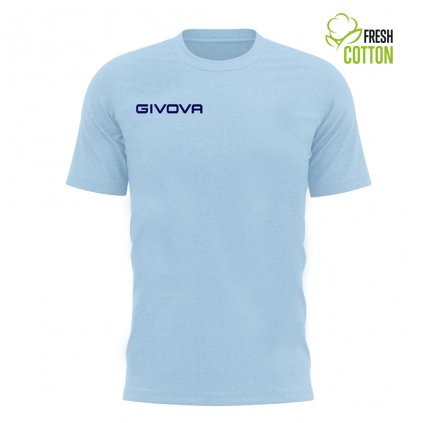 Bavlněné triko Givova Fresh - světle modrá