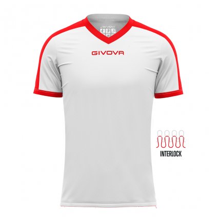 Sportovní dres Givova Revolution - bílá/červená