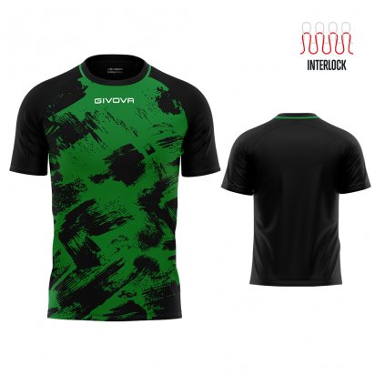 Sportovní dres Givova Art - zelená/černá