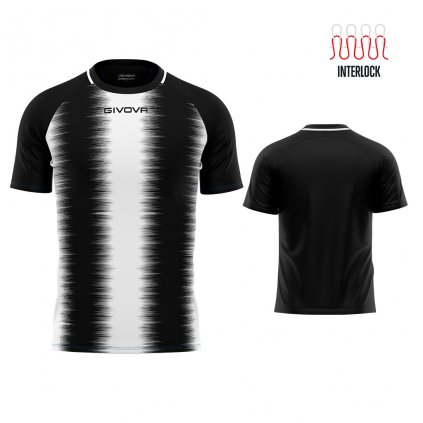 Sportovní dres Givova Stripe - bílá/černá