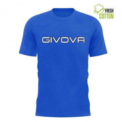 Bavlněné triko Givova Spot - modrá