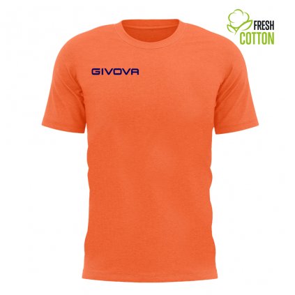 Bavlněné triko Givova Fresh - fluo oranžová