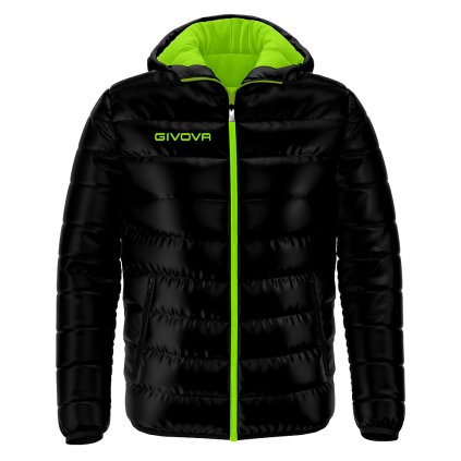 Zimní bunda Givova Olanda - černá/fluo zelená