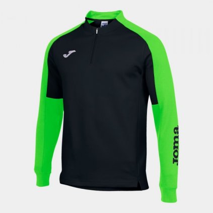 Sportovní mikina s 1/2 zipem Joma Eco Championship - černá/fluo zelená