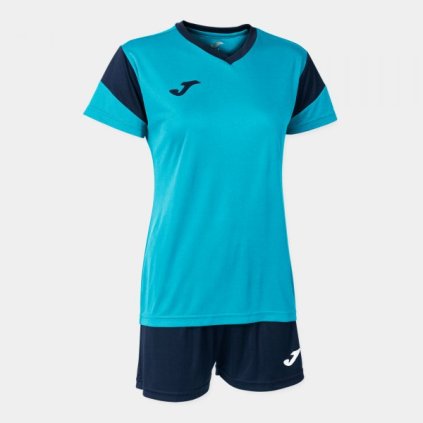 Dámský sportovní dres trenýrky Joma Phoenix - fluo tyrkysová/tmavì modrá (Velikost L)