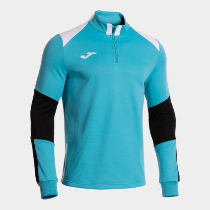 Mikina Joma DANUBIO SWEATSHIRT - Fluo tyrkysová/černá (Velikost M)