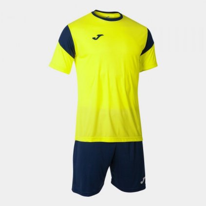 Sportovní dres + trenýrky Joma Phoenix - fluo žlutá/tmavě modrá