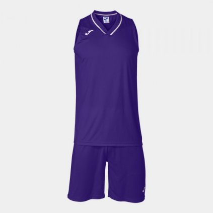 Basketbalový  dres + trenýrky Joma Atlanta - fialová/bílá