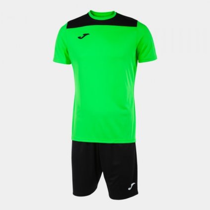 Sportovní dres + trenýrky Joma Phoenix II - fluo zelená/černá