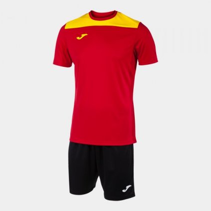 Sportovní dres + trenýrky Joma Phoenix II - červená/žlutá/černá