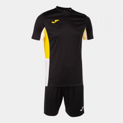 Sportovní dres + trenýrky Joma Danubio II - černá/žlutá/bílá